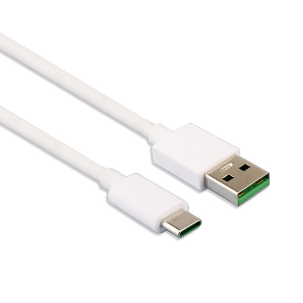Oppo DL129 Datenkabel USB Typ C USB 3.1 Flash Charge, 1.00m, voor Oppo Find X, R17, R17 Pro, weiß