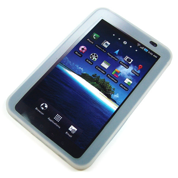 Back-Case für Samsung P1000 Galaxy Tab, weiß, (Silikon)