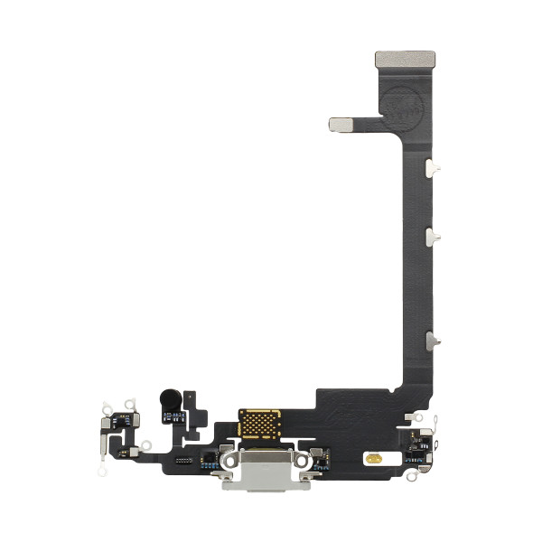 Dock-Connector mit Flexkabel, passend voor iPhone 11 Pro Max, ohne Connector-Chip, silber