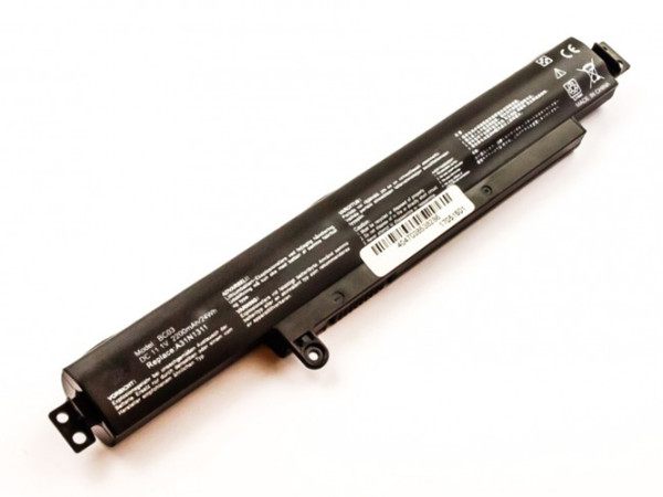 Batterij voor Asus VivoBook F102BA, X102BA, als A31N1311, 2200mAh