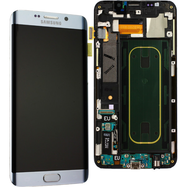 Komplett LCD &amp; Toucheinheit für Samsung Galaxy S6 Edge+ G928F, silber