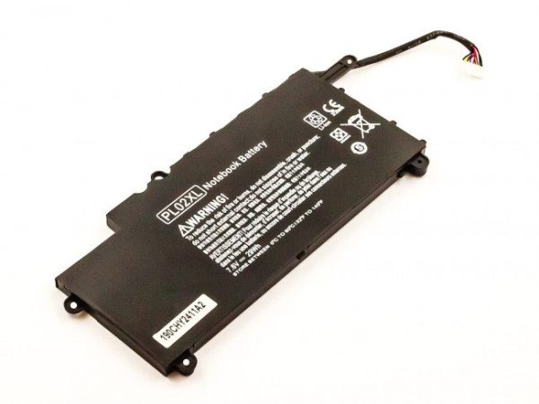 Batterij voor HP Pavilion 11 X360, 11-N000, als 751681-421, HSTNN-LB6B, PL02XL, TPN-C115, 7.6V, 3815mAh