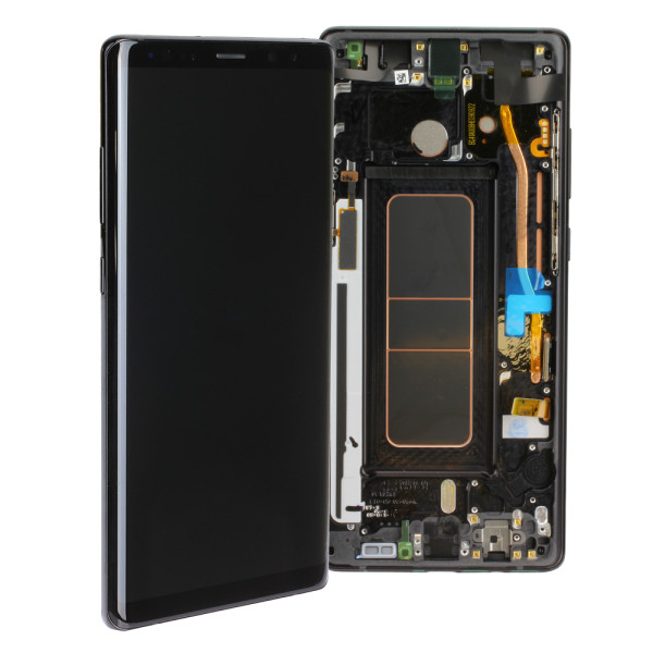 LCD Kompletteinheit inkl. Frontcover voor Samsung Galaxy Note 8 N950F, zwart