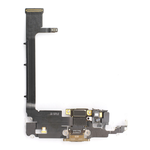Dock-Connector mit Flexkabel, passend voor iPhone 11 Pro Max, inkl. angelöteter Connector-Chip, gold