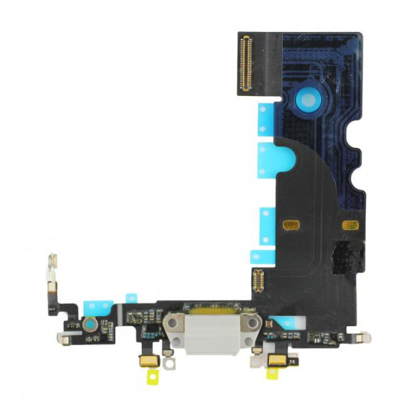 Dock-Connector-Lightning-Anschluß, Audio-Buchse, Mikrofon, Antenne, Flexkabel, voor iPhone 8, grau