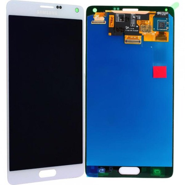 LCD Display Einheit inkl. Touchscreen für Samsung Galaxy Note 4 N910, weiß, wie GH97-16565A
