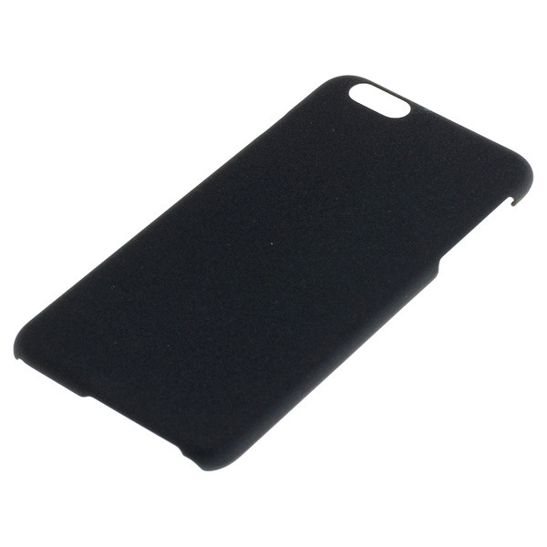 BackCover für iPhone 6 Plus/6S Plus aus Polycarbonat mit sandartiger Strukturoberfläche, schwarz