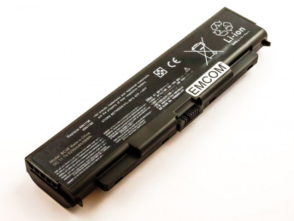 Batterij voor Lenovo / IBM ThinkPad L440, L540, L560, T440p, T540p, W540, W541, als 45N1144, 5.200mAh