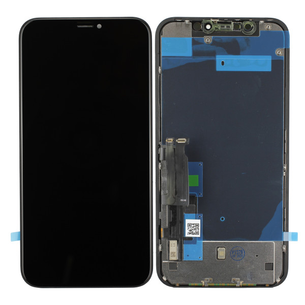 LCD-Display mit Metallrahmen, In-Cell Bauweise, passend für iPhone XR, schwarz