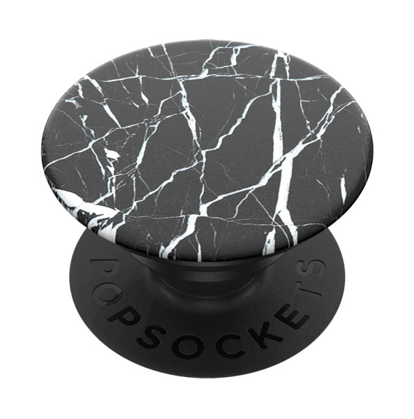 PopSockets PopGrip Black Marble - ausziehbarer Griff voor Handys