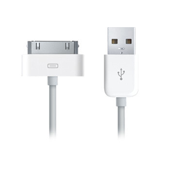Original Apple Dock Connector MA591G (USB-Datenkabel) voor iPhone 1, 3G/3GS, 4/4s, iPad, iPod Nano