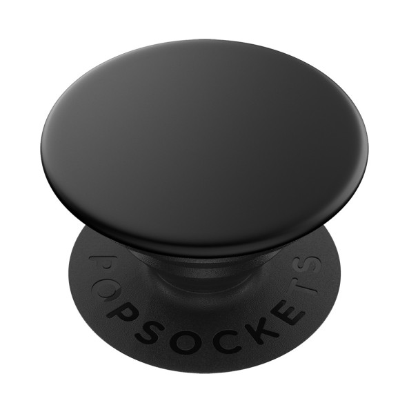PopSockets PopGrip Aluminium Black - ausziehbarer Griff voor Handys