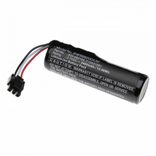 Batterij voor Logitech UE Kora Boom, UE MegaBoom 2, UE Ultimate, als 533-000104, F12431581, 3,7 V, 3,4 Ah