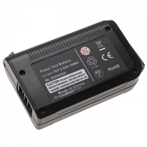Batterij voor Batterij-Sauger Hoover Cordless Stick Vacuum, Linx Cordless Handheld, als BH50000, 18V, 2Ah