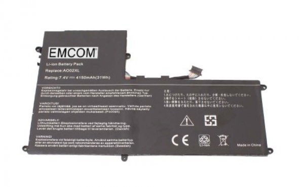 Batterij voor HP ElitePad 1000,1000 G2, als 728558-005, AO02XL, 7.4V, 4150mAh, Li-Polymer
