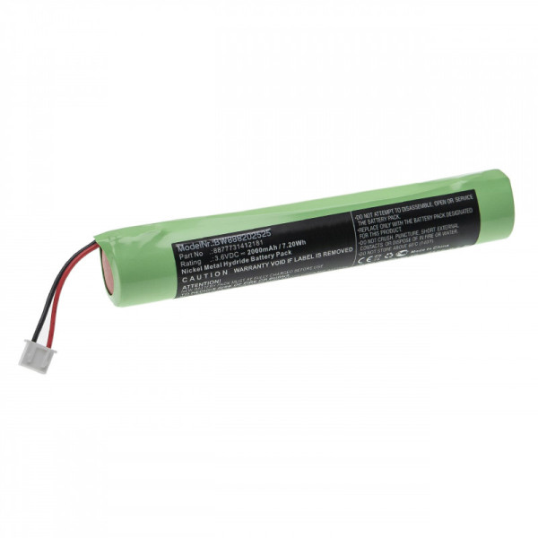 Batterij voor Hurricane Spin Scrubber Elektrische Reinigungsbürste, als 8877731412181, Ni-Mh, 3,6V, 2Ah