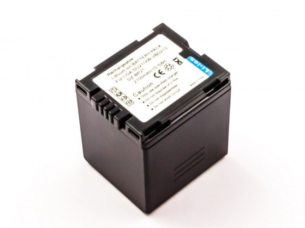Batterij als Panasonic CGA-DU21 voor DZ-BD 10H, 70, 70A, 70E, 7H, 7HA, 7HE, 9H, DZ-BX 35, 35A, 35E, 37E