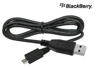 USB-Datenkabel Micro-USB Original BlackBerry ASY-18683-001 für 8220, 8300, 8520, 8900 Curve, 9350