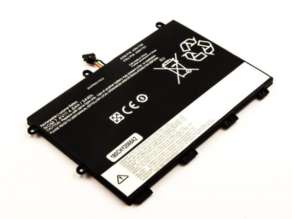 Batterij voor Lenovo ThinkPad 11e Yoga, als 45N1748, 45N1749, 45N1750, 45N1751, 7.4 V, 4600 mAh