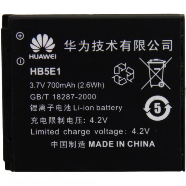 Batterij Original Huawei HB5E1 voor C3100, 3.7V, 700mAh, Li-Ion