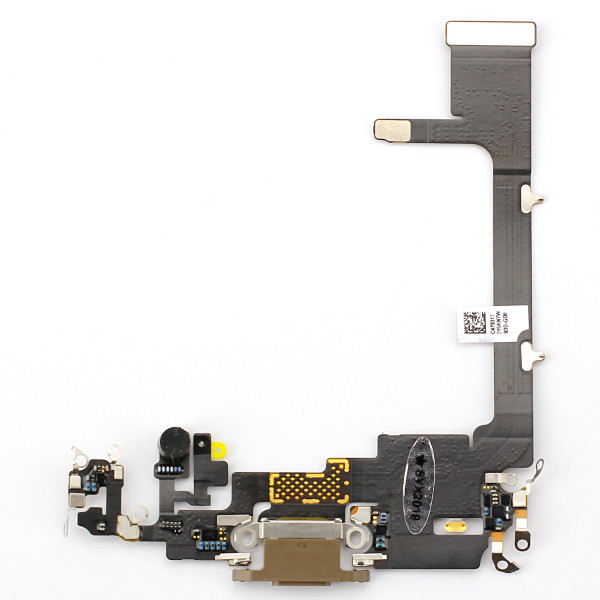 Dock-Connector mit Flexkabel, passend für iPhone 11 Pro, in gold, ohne Connector-Chip