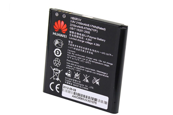 Batterij Original Huawei HB5R1V voor Ascend G500, G600, G615, Ascend P1 LTE, Honor 2, 2.200 mAh