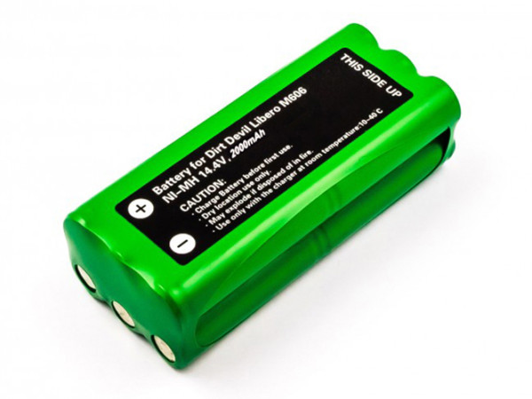 Batterij voor Batterij-Sauger Ecovacs Midea, Dibea, Dirt Devil Libero, Spieder, R1-L051B, 14.4V, 2000mAh